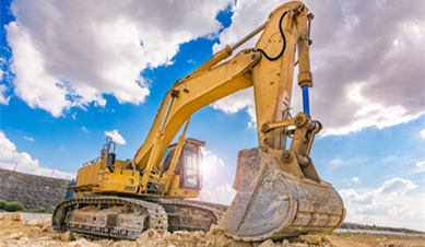 What raw materials are used for excavator bucket components?